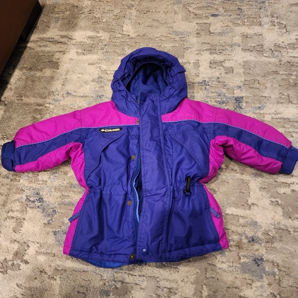 Columbia kids pink purple coat.‎ Size 2T